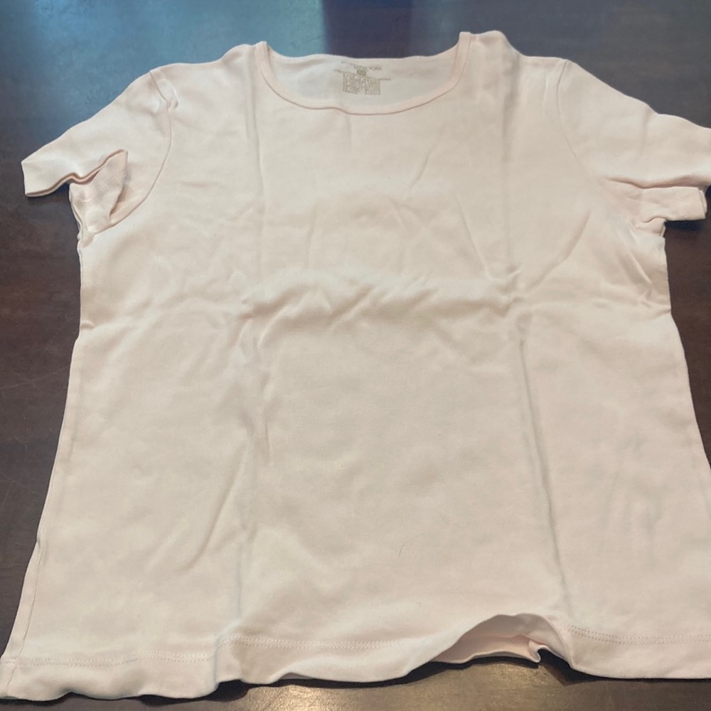 Jones New York Soft Pink Short Sleeve Top